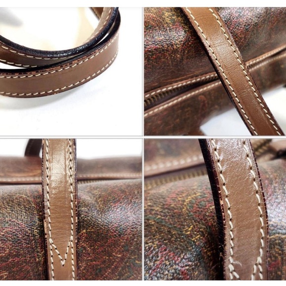EUC ETRO Paisley Pattern Handbag Mini Boston Squared Rectangular Rare Italian - Picture 8 of 9